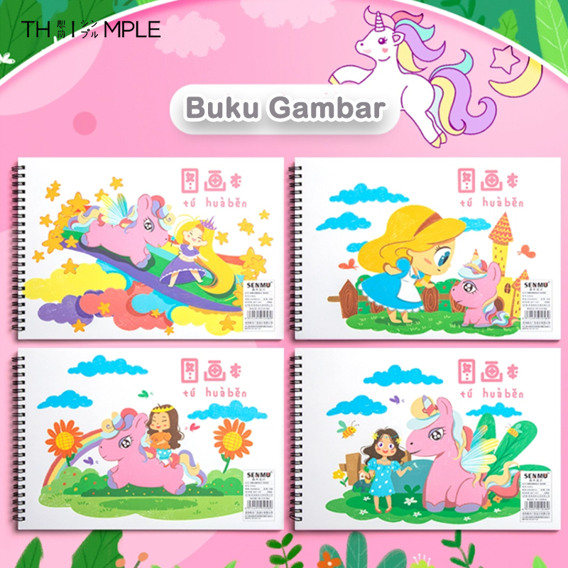 

Drawing Buku/Buku Gambar Lukis Sketsa Anak Mewarnai Sketchbook A4-THIMPLE