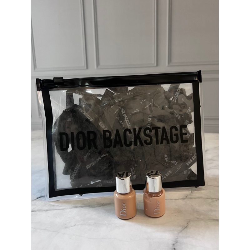 Dior Backstage set