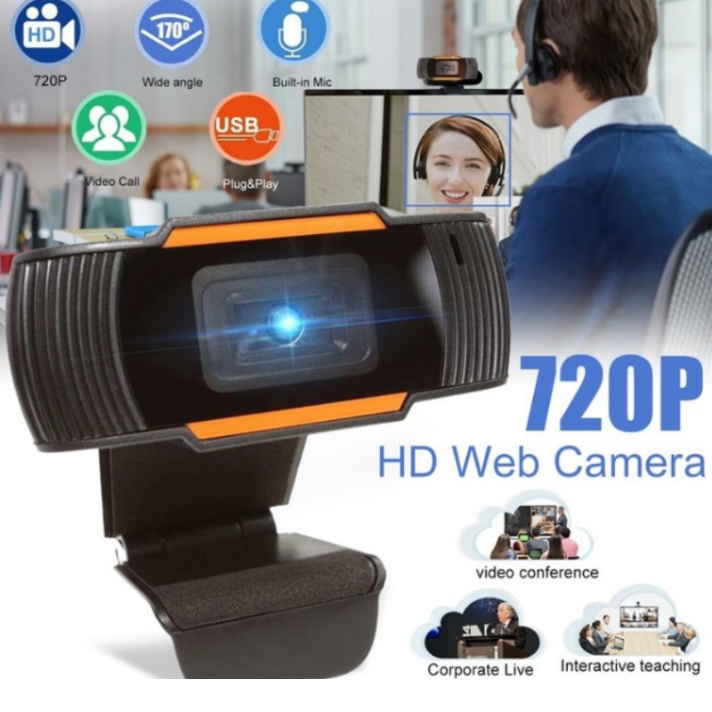 KAMERA WEBCAM 720P HD COLOKAN USB KAMERA PC LAPTOP MONITOR KAMERA ZOOM