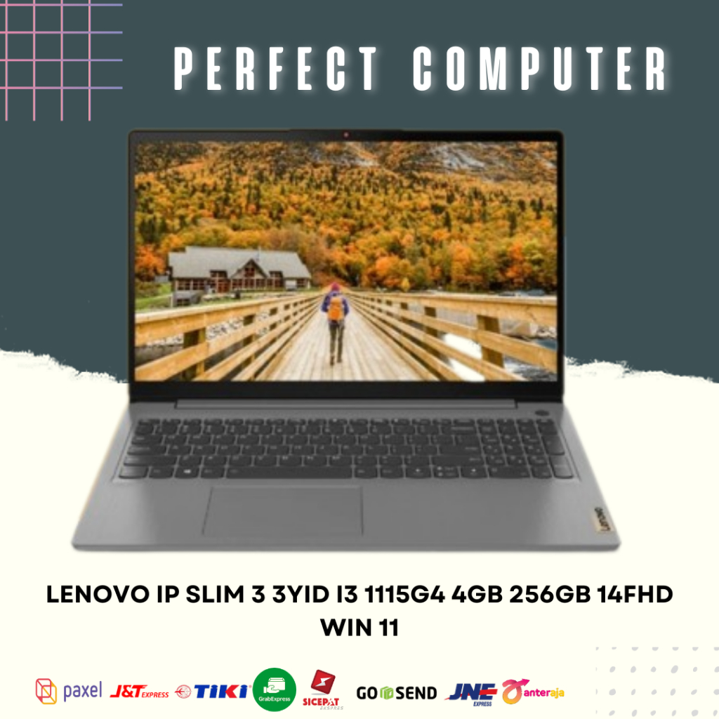 LENOVO IP SLIM 3 I3 1115G4 4GB 256GB 14FHD W11