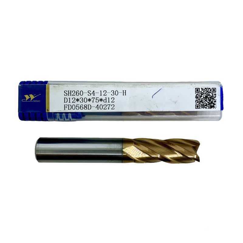 Endmill 12 mm Carbide HRC55 Gesac baru..Endmill 12mm