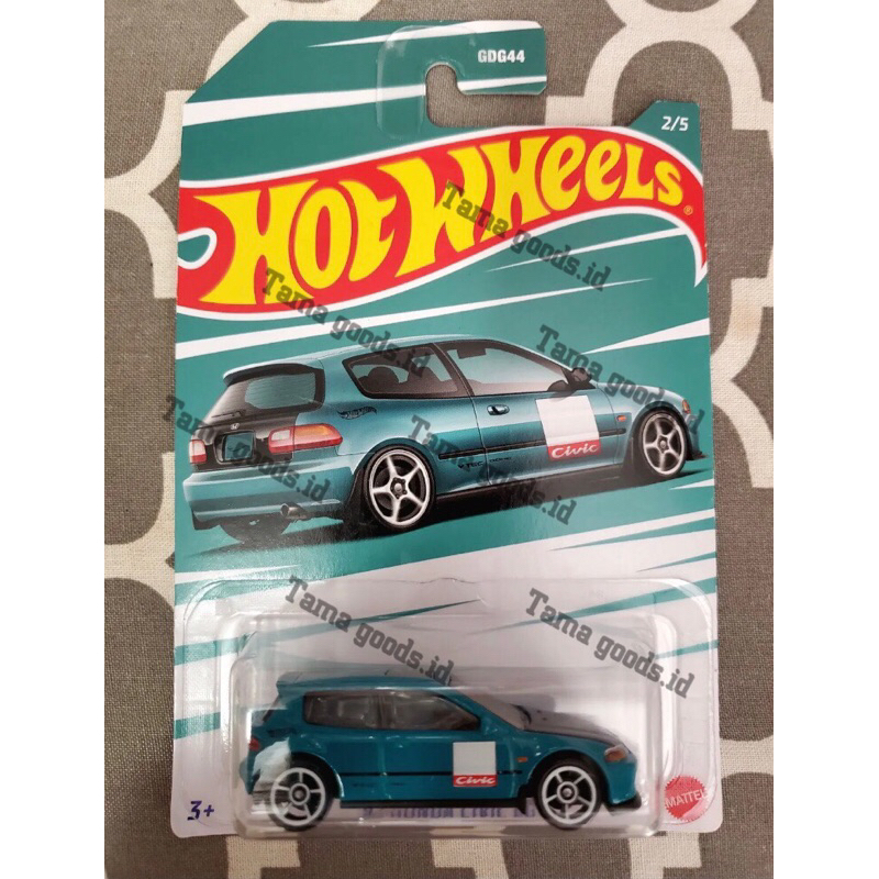 hotwheels honda civic eg hijau series