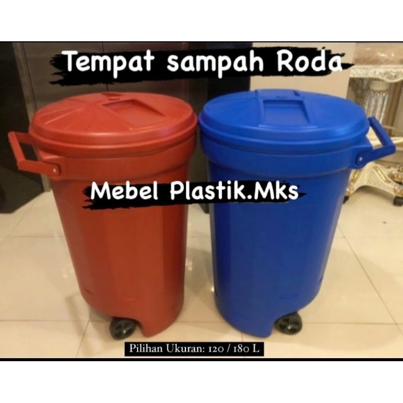 Tempat Sampah Roda/Tempat Sampah 120 liter dan 180 liter
