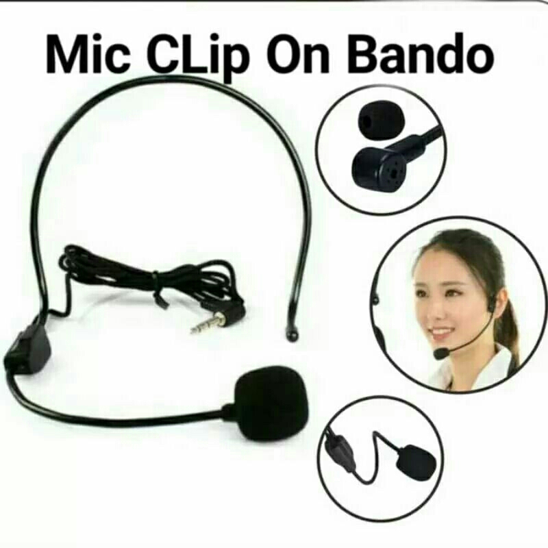 Microphone Bando Clip On
