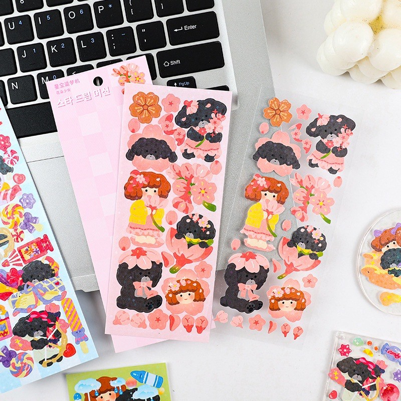 

Sticker Stiker Lucu Decorative Cartoon Stiker Girl Anak Princess 013