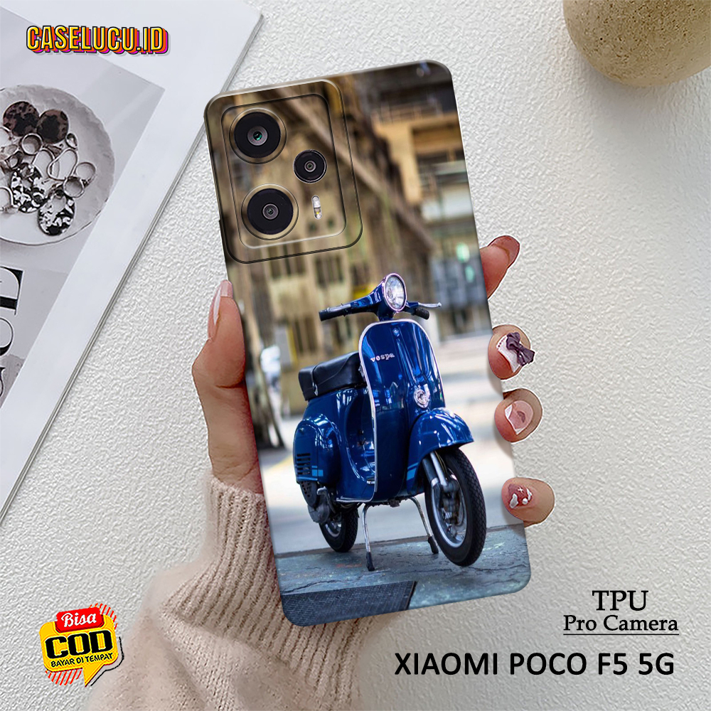 Softcase Hp Xiaomi Poco F5 5G Terbaru - Fashion Case Vespa - Case Xiaomi Poco F5 5G  - Casing Hp Xia
