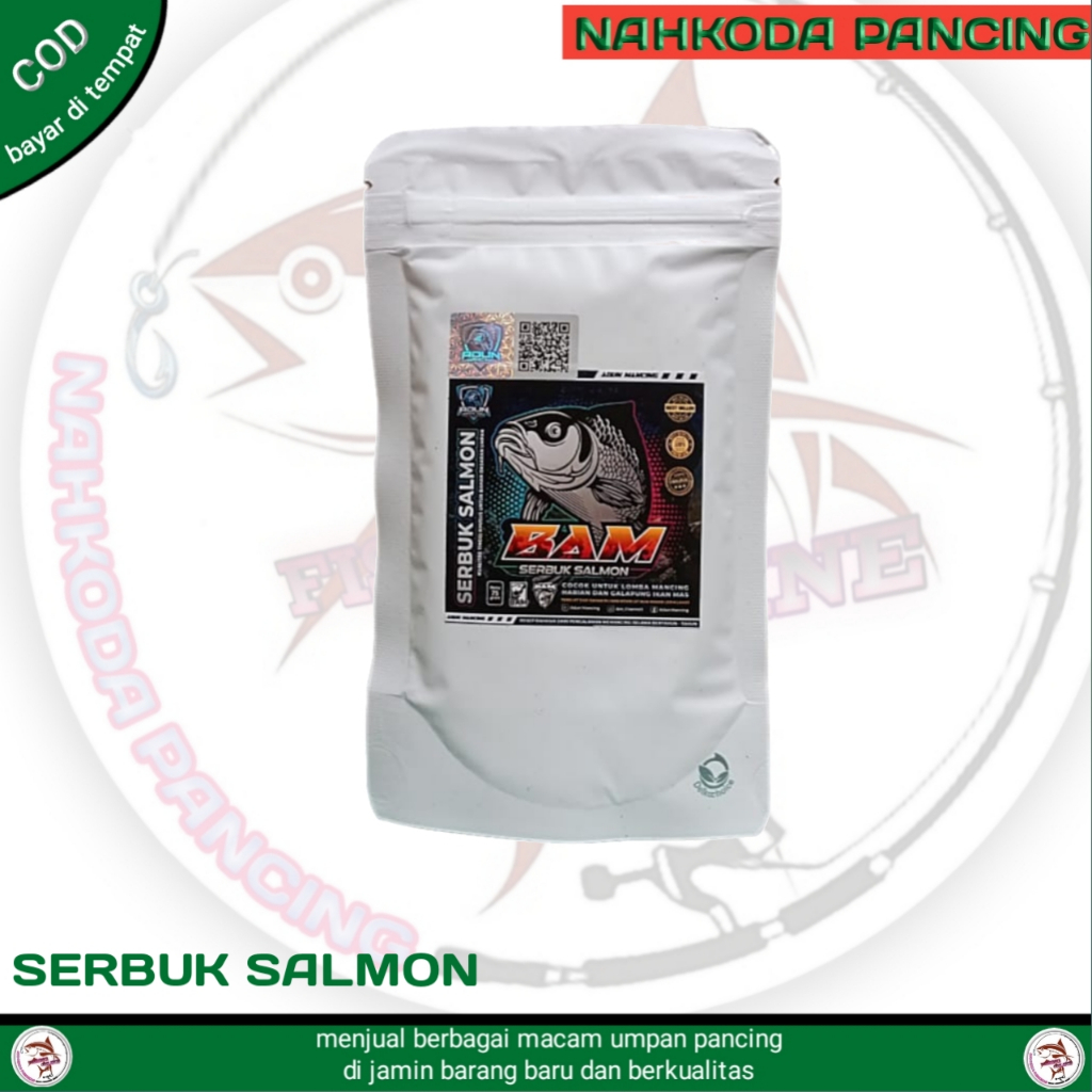 Bam salmon ADUN MANCING - umpan bam serbuk bam asli adun