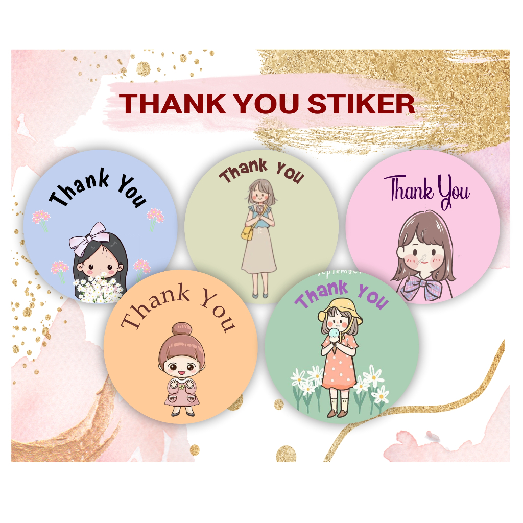 

Sticker Thank You Olshop / Sticker Custom / Sticker Ucapan Terima Kasih / Sticker Online Shop Small Business