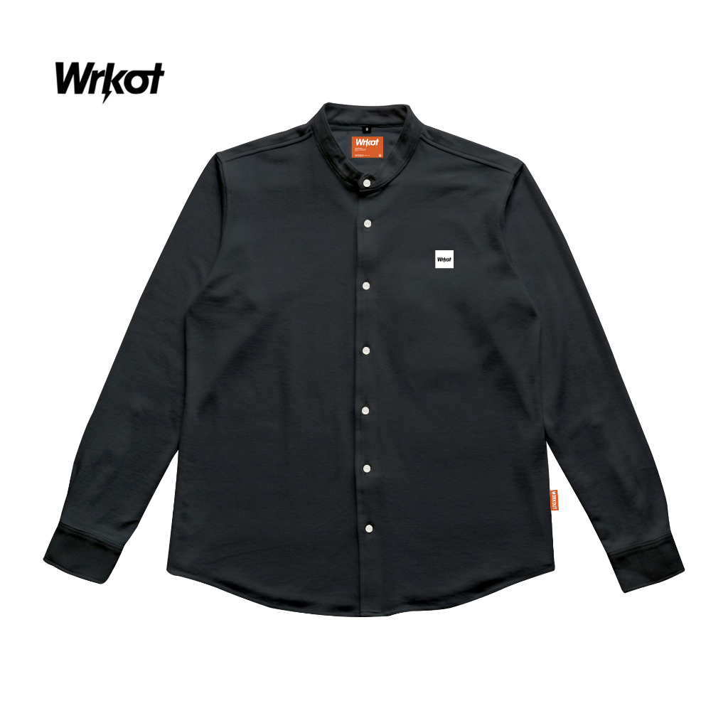 WORKOUT STREETWEAR - Kemeja Sanghai Pria Lengan Panjang Relaxing Color