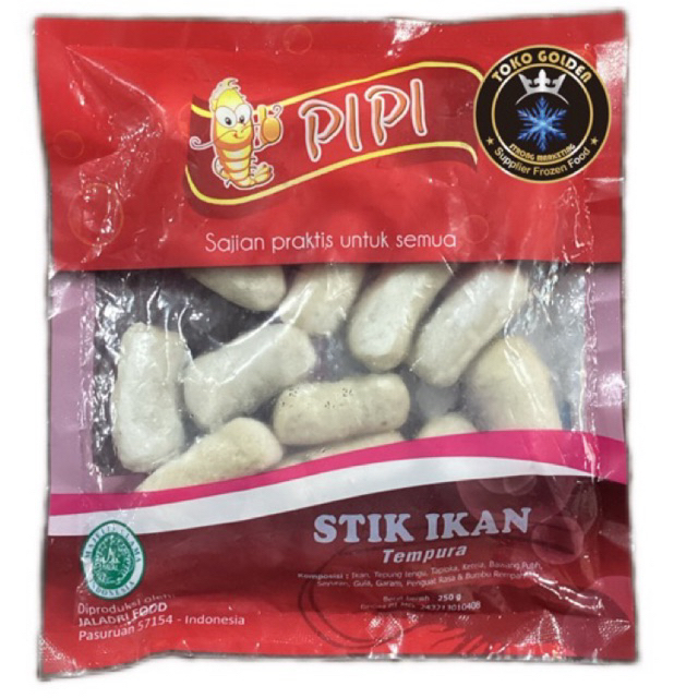 

Pipi Stik ikan tempura 250gr / tenpura ikan