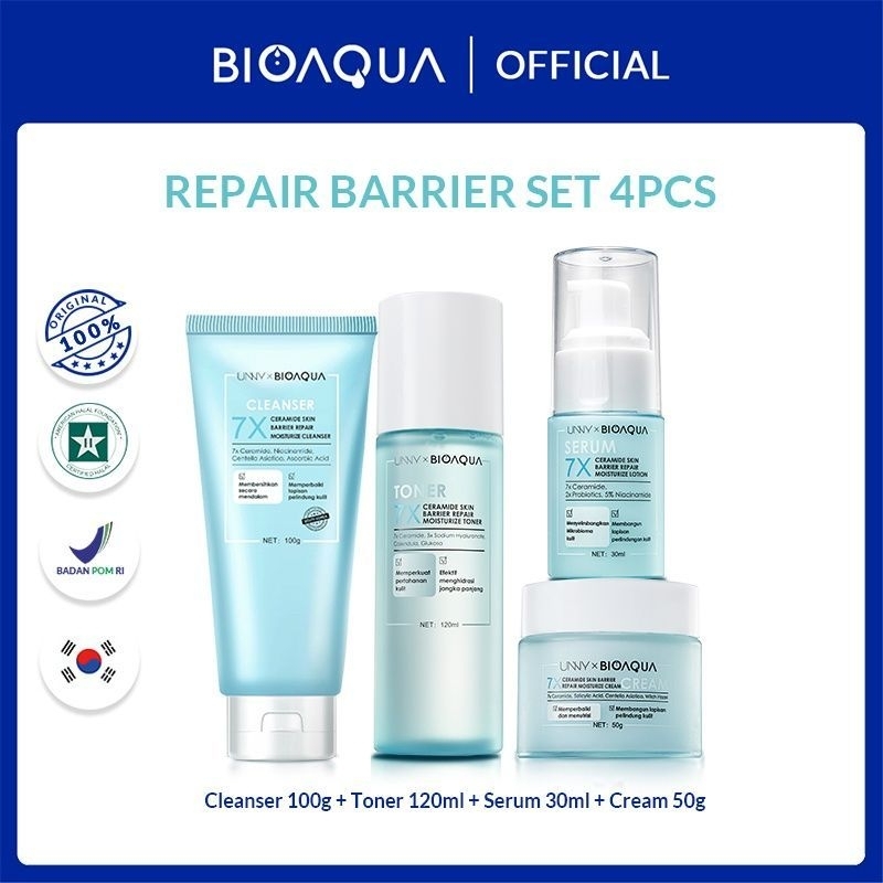 Bioaqua Barrier 7X Ceramide Skincare Paket Repair Barrier Set