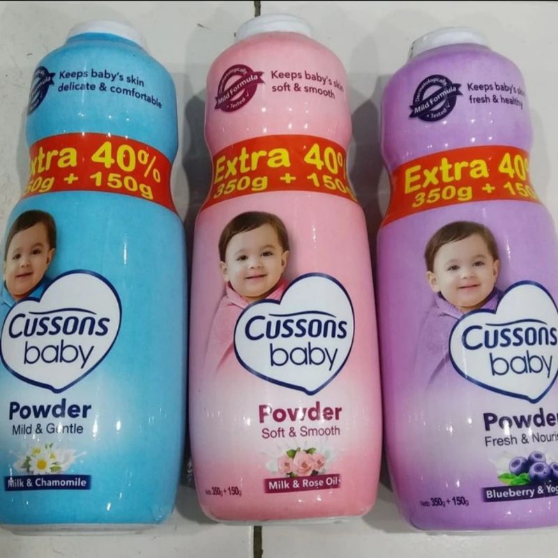 bedak bayi cussons (350+150) 500gr cussons baby powder