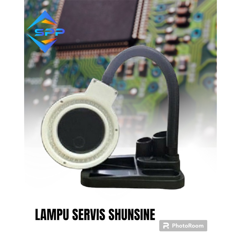 (NR) LAMPU  SERVIS / SERVICE + KACA PEMBESAR SUNSHINE SS-A808 / ALAT SERVIS HP   MURAH