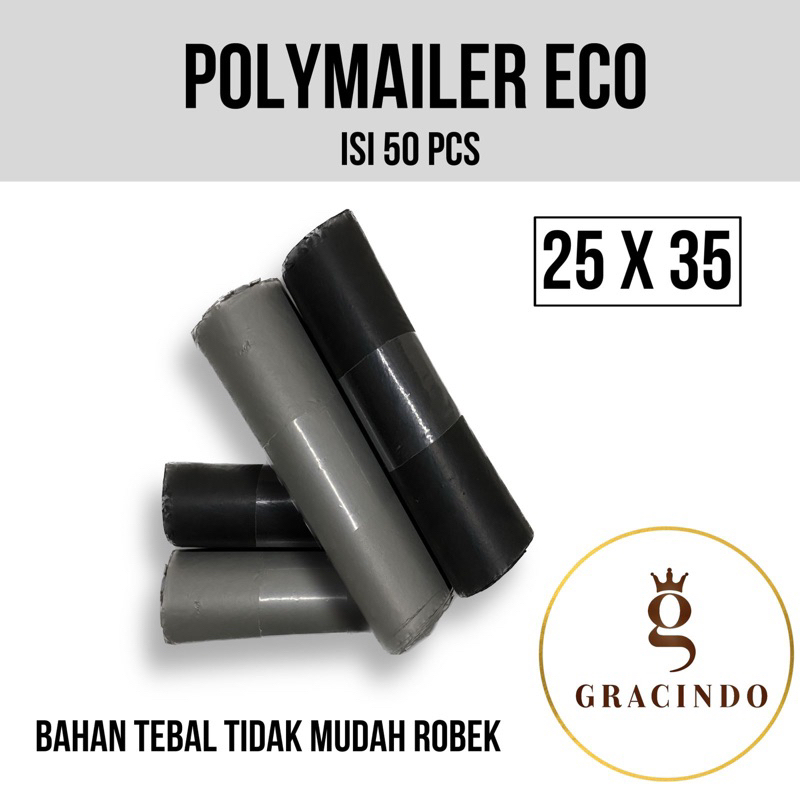 

PLASTIK POLYMAILER ECO 25x35 50 LEMBAR / PELASTIK PACKING ONLINE SHOP