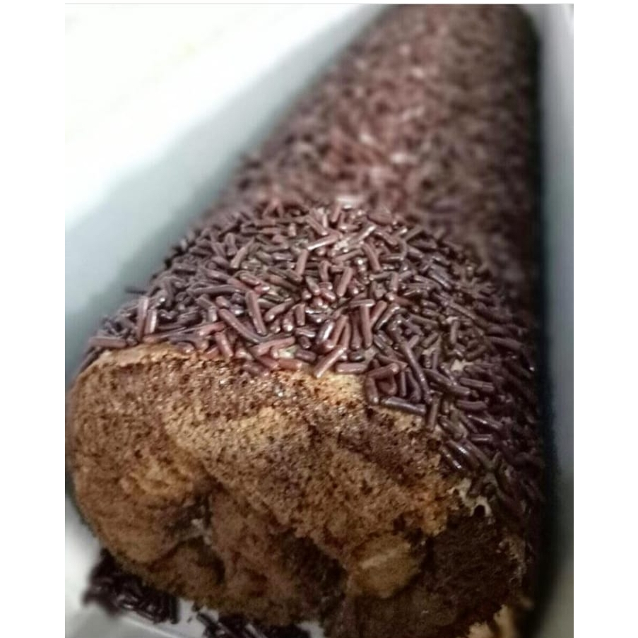 

KUE BOLU GULUNG MEDAN C&F Pendek 16CM - RASA DOUBLE COKLAT