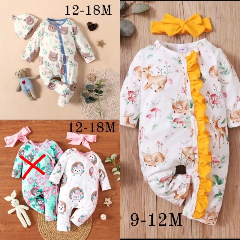 Playsuit Jumpsuit Bodysuit Baju Bayi by Patpat