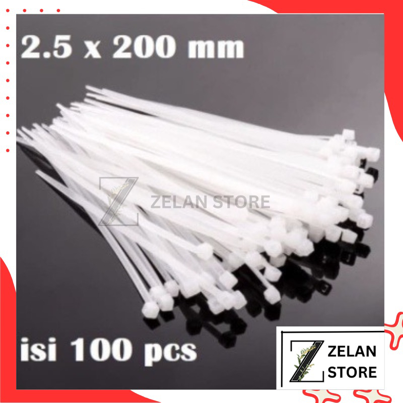 

Kabel ties Cable ties Kabel tis Cable tie Klip 2.5x200mm isi 100Pcs