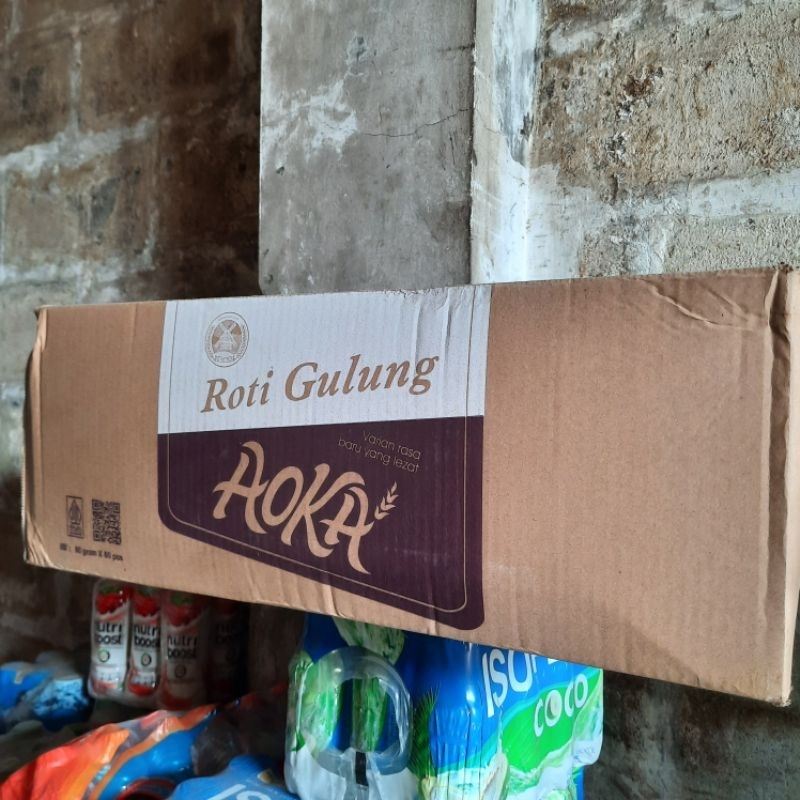 ROTI GULUNG AOKA 60 GRAM 1 DUS ISI 60 PCS