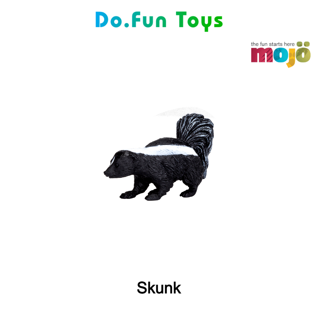 MOJO Animal Figurine | SKUNK / Mainan Miniatur Binatang Sigung