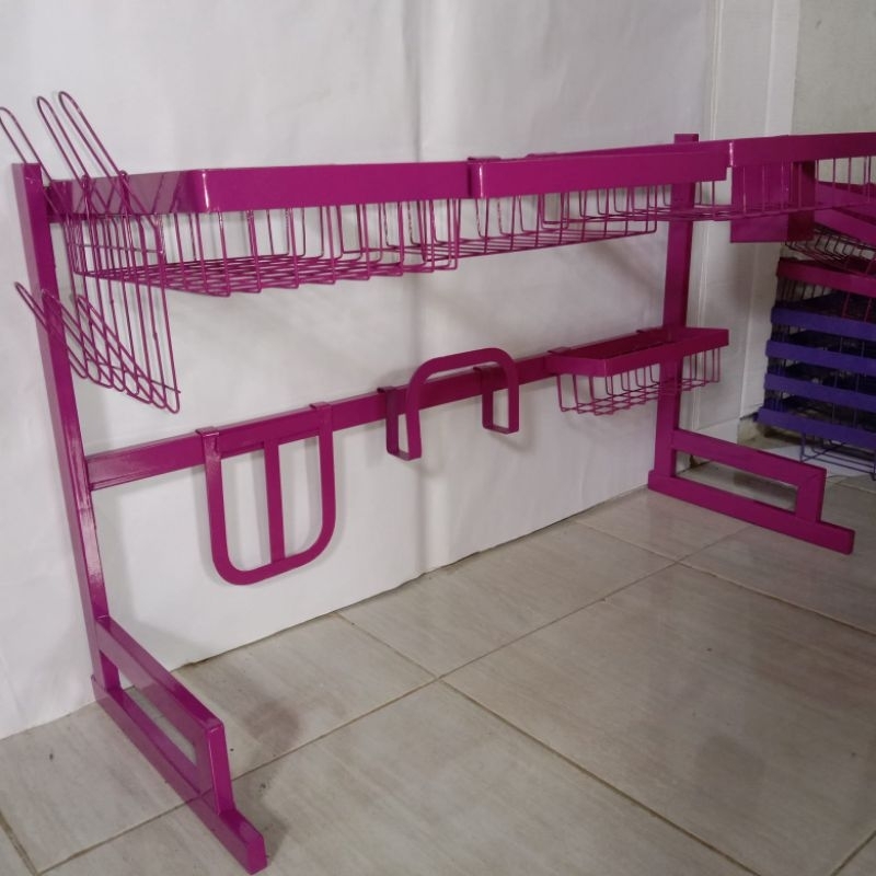 rak piring wastafel pink 85 cm rak cuci piring