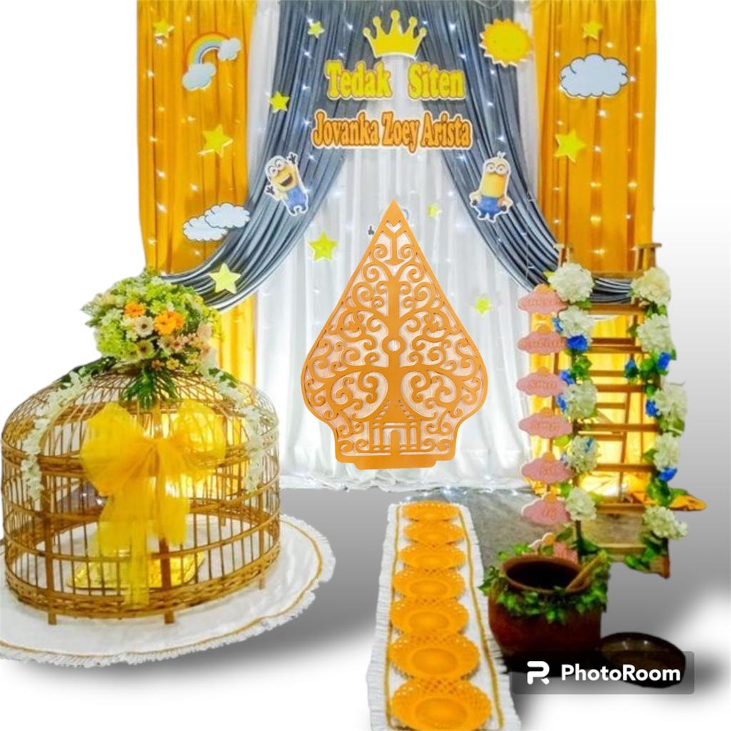 Wayang Gunungan Dekorasi T 80 cm Backdrop Gunungan Dekorasi Wayang Gunungan Bahan Spon Eva