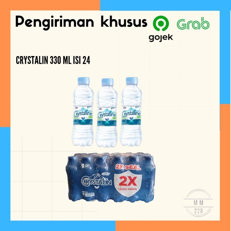 

Crystalin botol 330 ml air mineral mini