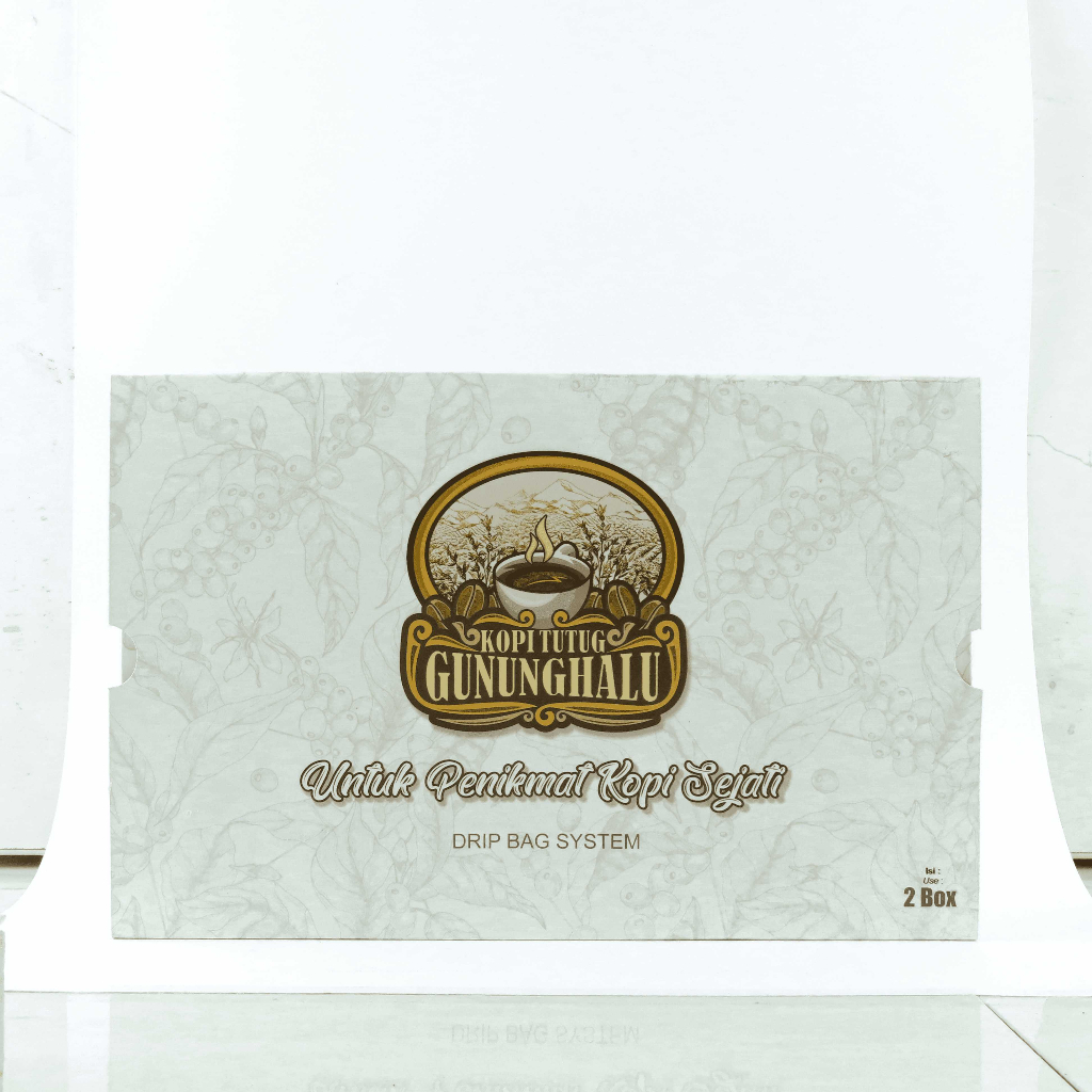 

Kopi Tutug Drip Bag Coffee 1 Box isi 10 Sachet Kopi Alami Tanpa Pemanis
