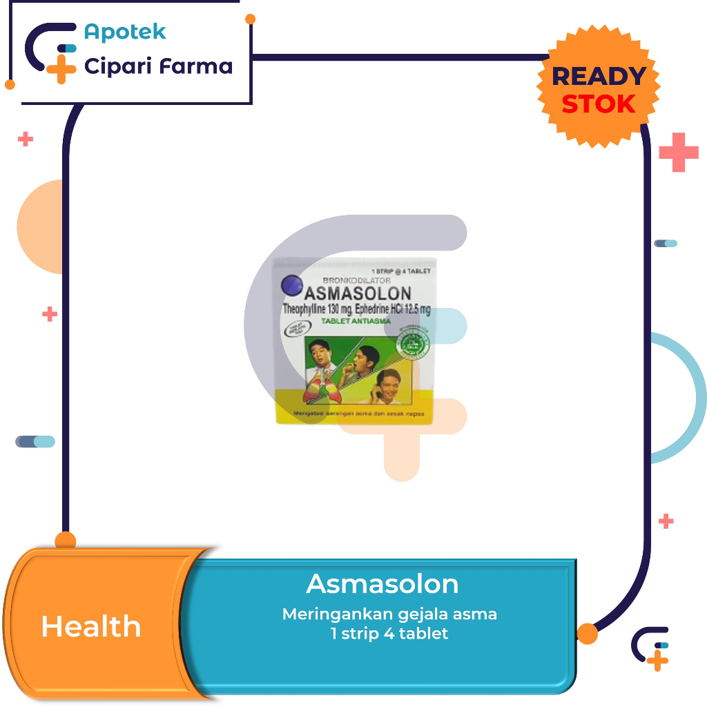 Asmasolon Obat Asma | Meringankan Gejala Asma 1 Strip
