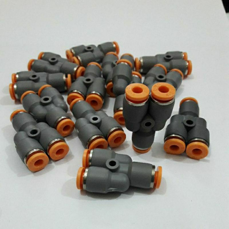 Fitting Pneumatic Y ( selang to selang )