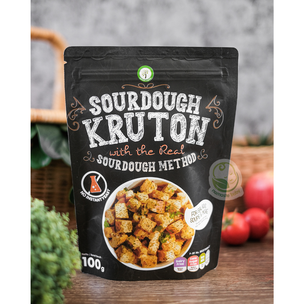 

SOURDOUGH KRUTON - SAVORY BAKED BREAD WITH REAL SOURDOUGH METHOD 100GR