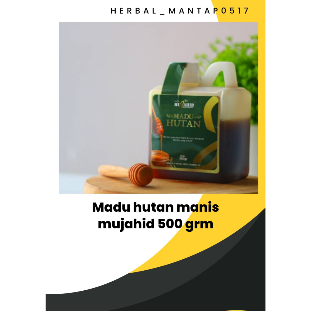 

Madu Mujahid Hutan 500 grm I madu manis I asli original