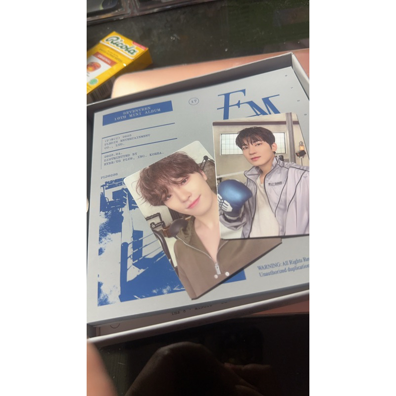 PC WONWOO DINO BOXING FML SEVENTEEN 10th MINI ALBUM GREY VERSION FIGHTING LEECHAN