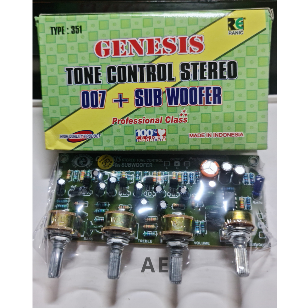 T-351 KIT TONE CONTROL STEREO + SUBWOOFER GENESIS