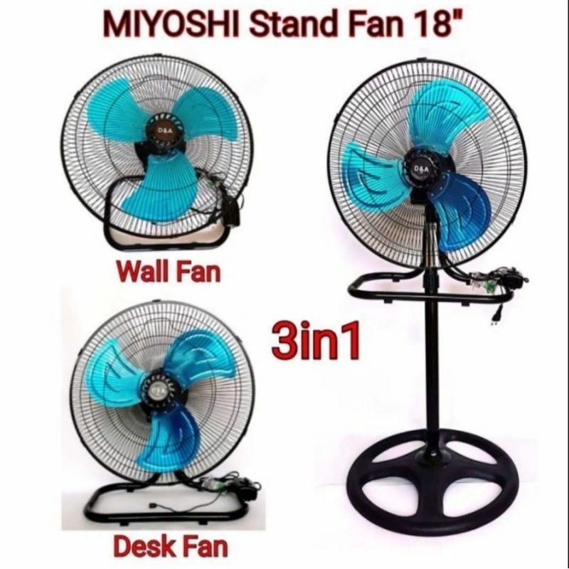 Kipas angin besi tornado 18 inch/kipas angin berdiri tornado 18 inch/stand fan tornado miyoshi/viva 