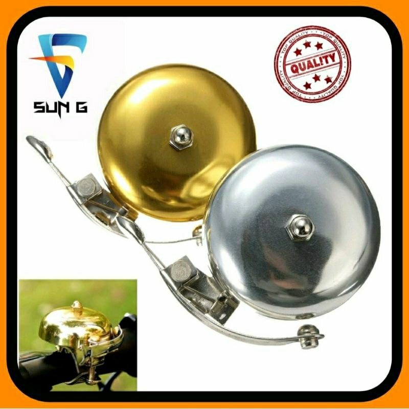 Bell Klakson Sepeda Ontel Retro Klasik Gold metal