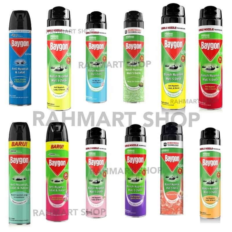 BAYGON AEROSOL 600 + 75 ML / BAYGON AEROSOL 675 ML FLOWER GARDEN / BAYGON AEROSOL 600 ML ZEN GARDEN