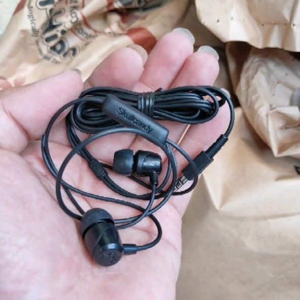 Headset Skullcandy Jib Original 100% Ngebass Earphone Bass Stereo HD