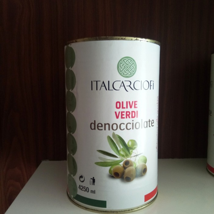 

Green olive pitted Italcarciofi 4.2Kg
