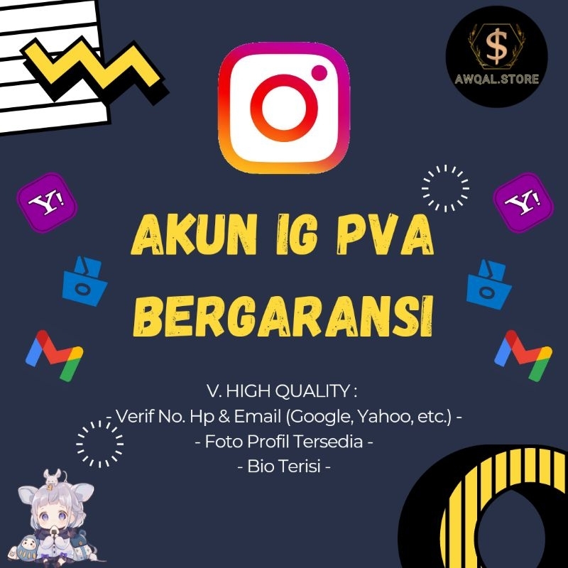 AKUN INSTAGRAM POLOSAN FRESH KOSONGAN HIGH QUALITY PVA