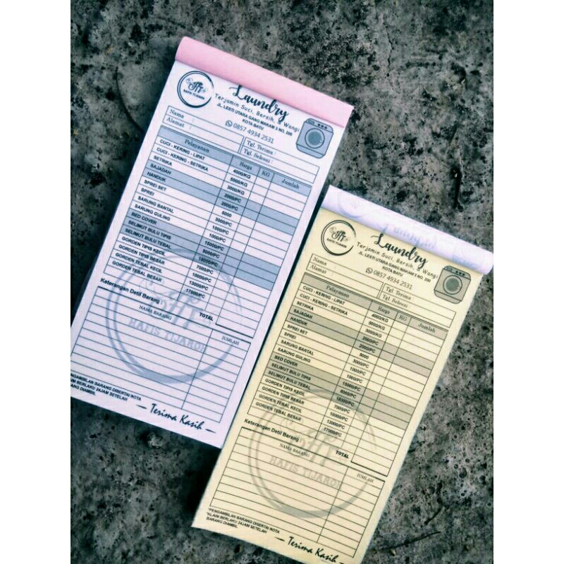 

(1/3 Folio)PAKET HEMAT NOTA CUSTOM PERFORASI
