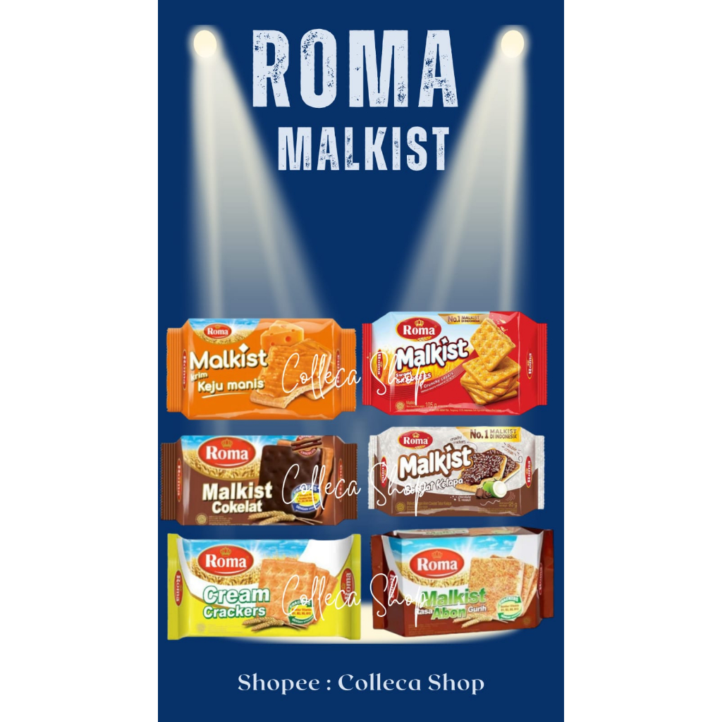 

Roma Malkist Tawar - Manis - Abon - Coklat - Tiramisu - Keju Manis - Coklat Kelapa - Cappuccino