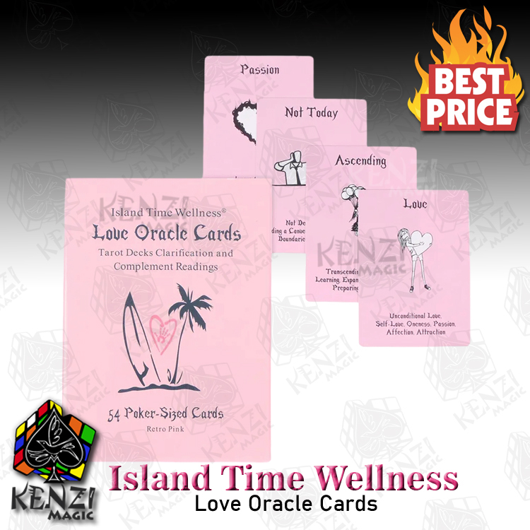 RK Kartu Love Oracle - Island Time Wellness ( Pink )