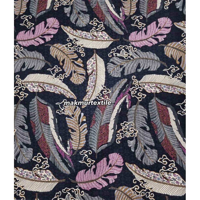 Kain Batik Sutra Dobby Premium Doff #4 / Batik Dobby / Batik Daun