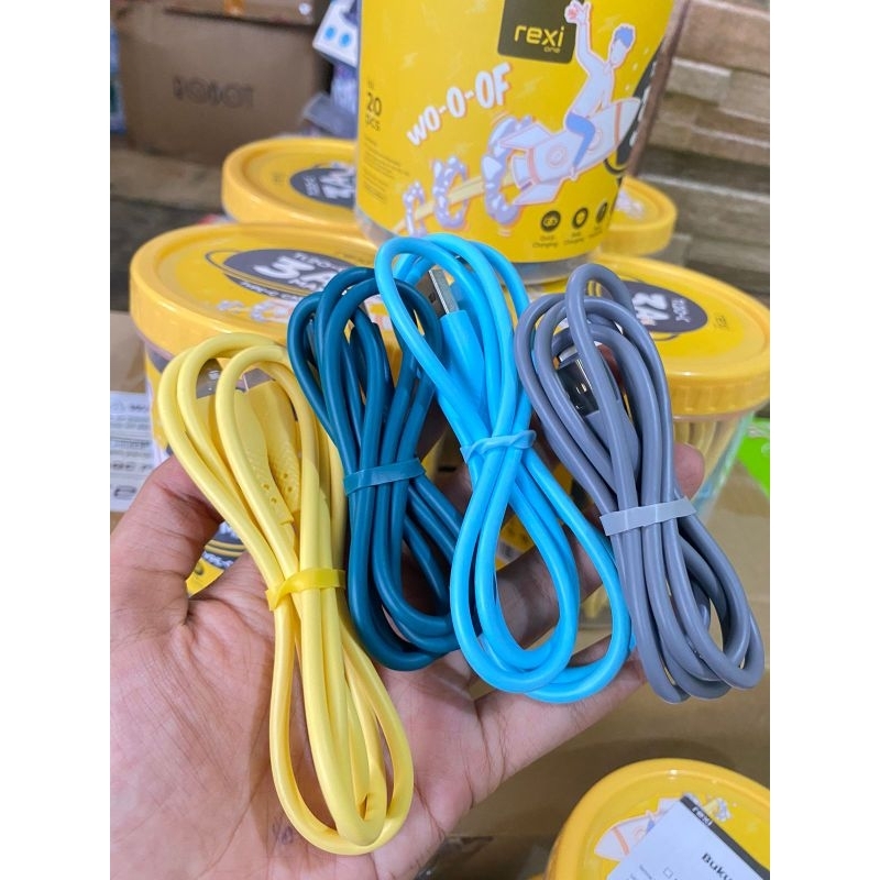 NEW ARRIVAL ⚡/1pcs REXI TL20-C KABEL DATA COLORFUL TYPE-C CABLE 3A Quick charge