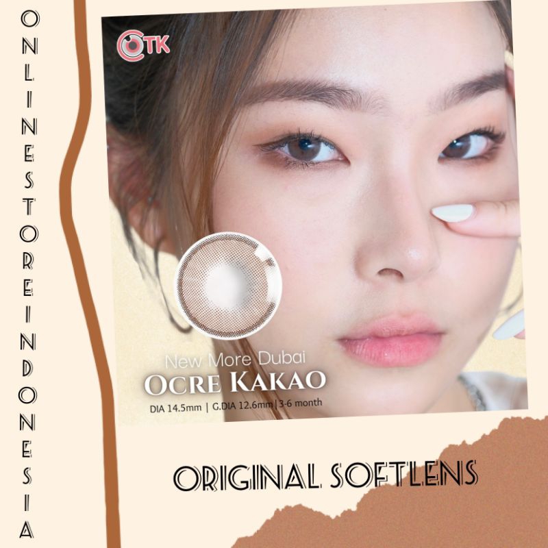 Softlens dubai OCRE KAKAO 14.5MM softlens warna terbaru