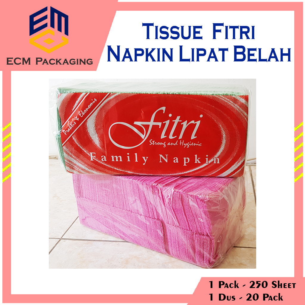 TISSUE MAKAN NAPKIN LIPAT BELAH | TISSUE MAKAN TEKUK