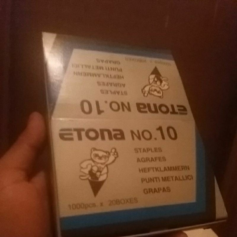 

staples ETONA NO. 10 (20 BOXES) *min pembelian 10 box kecil