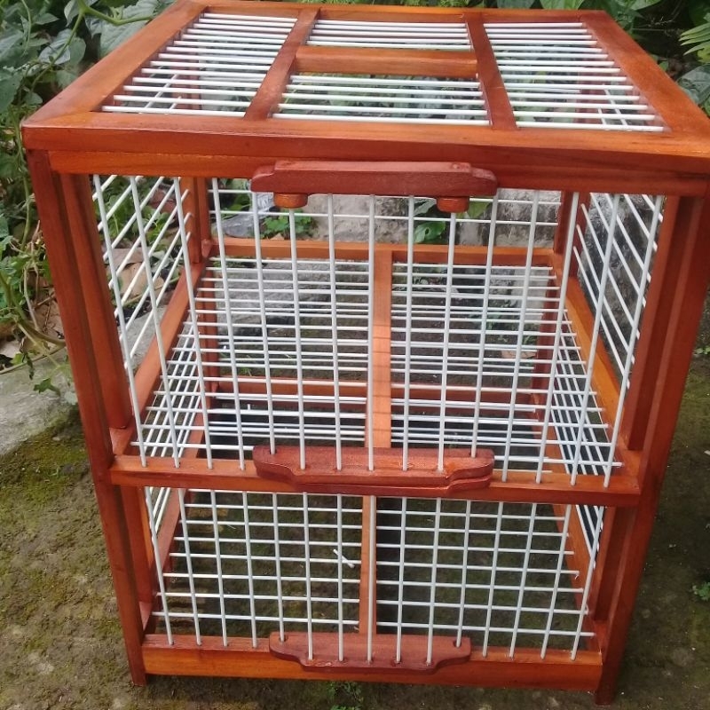 DONGDANG MERPATI 2 PINTU BAHAN JATI RUJI FIBER