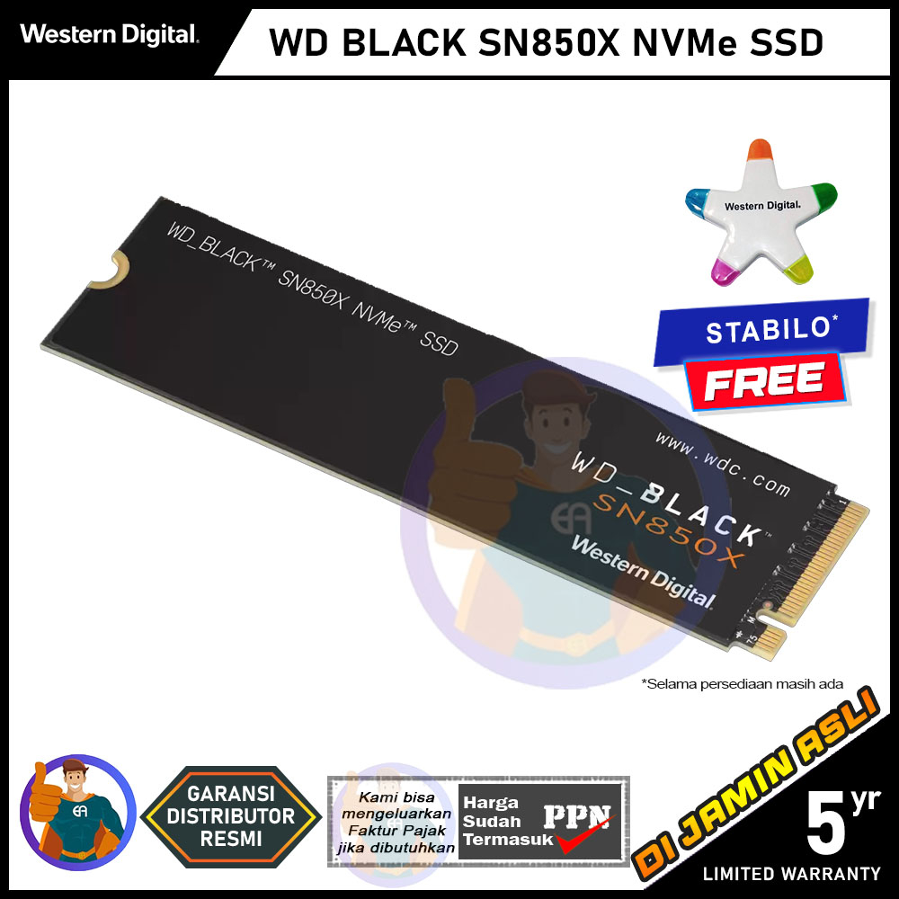 SSD WD Black SN850X 2TB SSD NVMe PCIe Gen4 x4