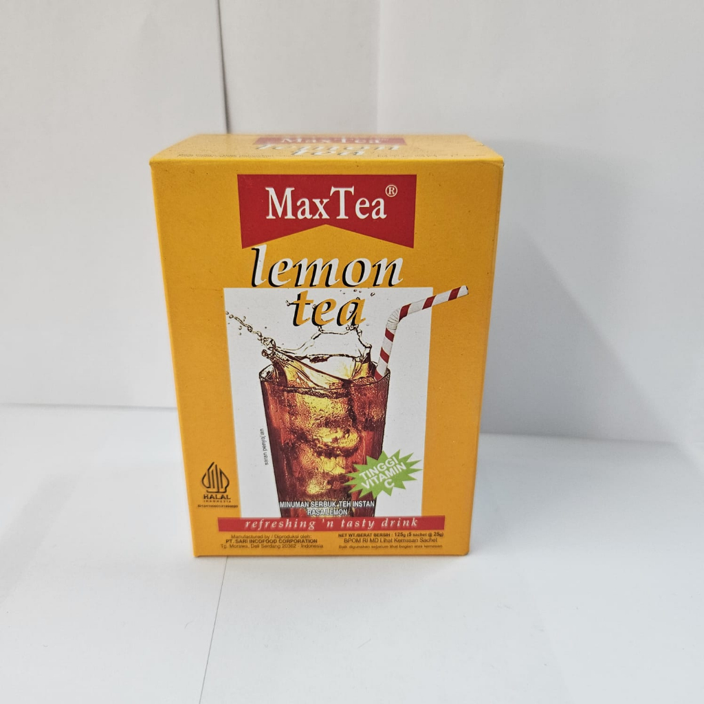 

MaxTea Lemon Tea Teh Instan 5x25 gram